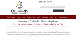 Desktop Screenshot of clarkheating-cooling.com