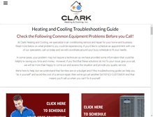 Tablet Screenshot of clarkheating-cooling.com